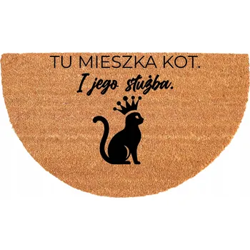 PROTISKLUZOVÁ ROHOŽKA PŮLKRUHOVÁ 40X70CM ODOLNÁ EKOLOGICKÁ KOKOSOVÁ