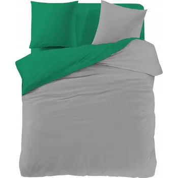 Povlečení OBOUSTRANNÉ SADA POVLEČENÍ 160x200 ŠEDOZELENÉ