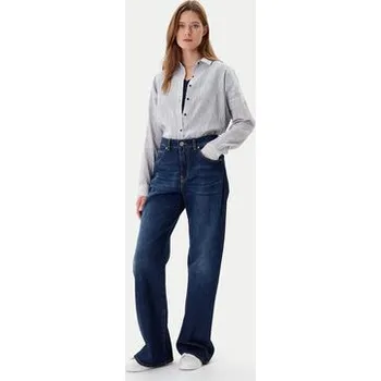 Pánská košile Mustang Košile Ruby 1016577 Modrá Loose Fit 42