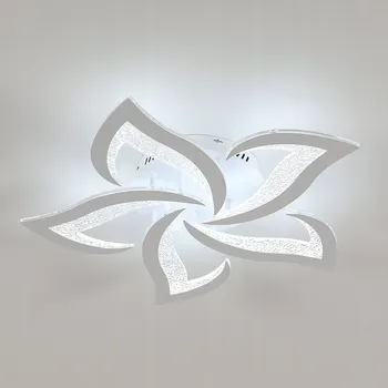 Stropní svítidlo Riserva bílé moderní 5-bodové LED 58x58 cm