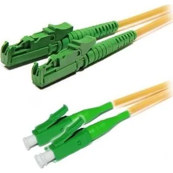Síťový kabel XtendLan FO patch E2000/APC-LC/APC 1m 9/125 duplex, LS0H, G.652d