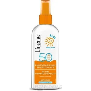 Tělové mléko Lirene SUN PROTECTION Kids SPF 50+ Sprej opalovací tělové mléko pro děti 150 ml