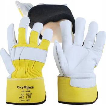 Pracovní rukavice Rukavice Oxyline Pracovní rukavice z hovězí lícové kůže OxyGlove, velikost 8 - M, 1 pár