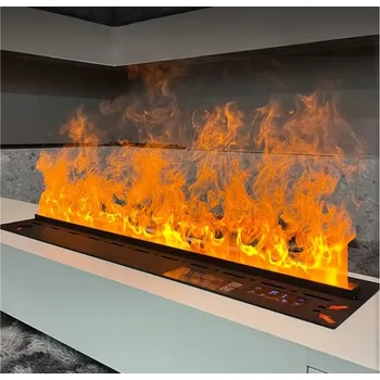 Vestavný krb bez topné funkce elektrický STEAM FIRE černý 120 W 200 x 0 x 0 cm