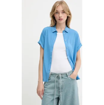 Pánská košile Košile Samsoe Samsoe MAJAN F19123672 fialová 54X, vel. XL