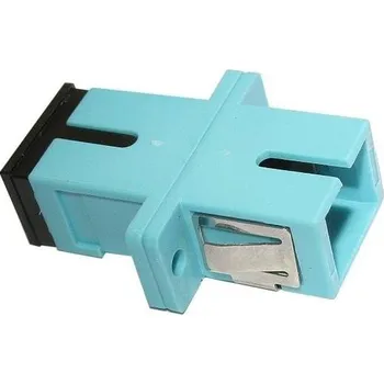 Počítač XtendLan SC-SC simplex adapter MM, OM3, azurová, do optických rozvaděčů