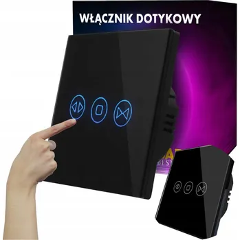 vypínač Dotykový spínač žaluzií BarON černý SK-A801C-EU-BLACK