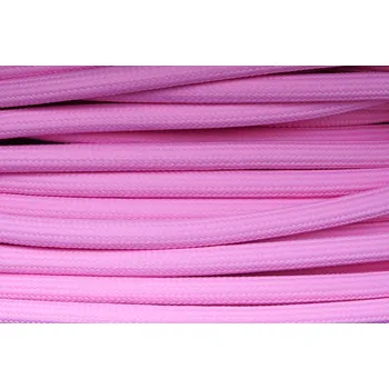 elektrický kabel Textilní kabel Růžový Světlý RU5 opředený 2x0,75 a 3x0,75mm2, Počet vodičů v kabelu 3 vodiče v kabelu (3x0,75mm2)