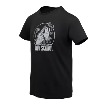 Pánské tričko Tričko Old School, Helikon, Černé, 3XL