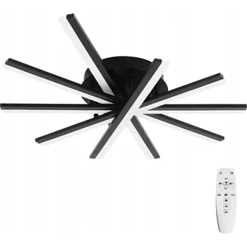 Závěsná lampa STROPNÍ SVÍTIDLO LED modern černá moderní DÁLKOVÝ OVLADAČ 3 barvy