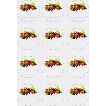 Speciální papír 36x SAMOLEPICÍ etikety univerzální samolepky na zavařeniny sklenice , lahve