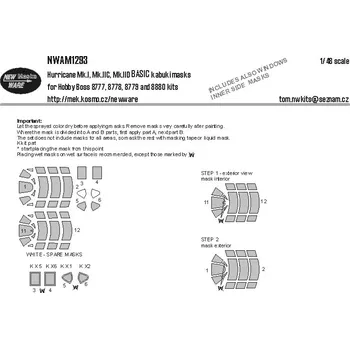 Plastikový model 1/48 Mask Hurricane Mk.I/IC/IID EXPERT (HOBBYB)
