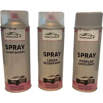 Autolak Autolak ve spreji EGE Citroen Peugeot sada základní nátěr a bezbarvý lak