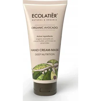 Péče o ruce Krém na ruce a maska Hloubková výživa Bio Avokádo, 100 ml Ecolatier