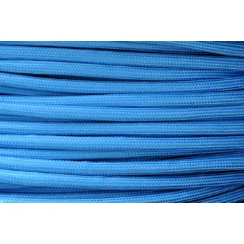 elektrický kabel Textilní kabel Tyrkysový T30 opředený 2x0,75 a 3x0,75mm2, Počet vodičů v kabelu 2 vodiče v kabelu (2x0,75mm2)