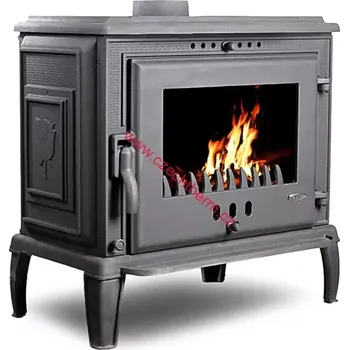 Krbová kamna DORA MAX 13 odkouření 150mmm, nebo 130mm (Litinový krb DORA MAX výkon 13kW DM256529 odkouření 150mmm, nebo 130mm)