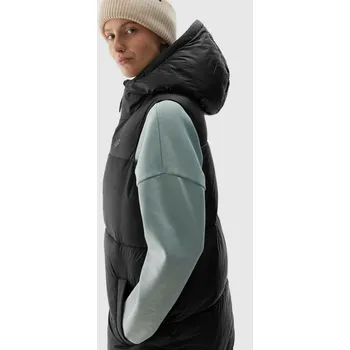 Dámská móda 4F Dámské Dámská péřová vesta 4F Černá M (2835073)