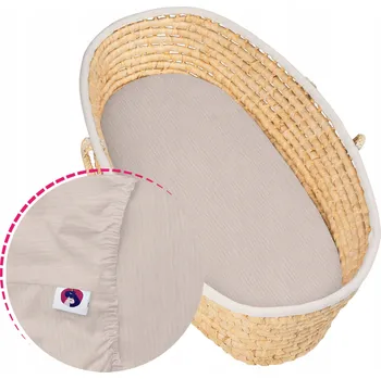 Prostěradlo PROSTĚRADLO DO KOŠE MOJŽÍŠOVA 40x80 MUŠELÍNOVÉ