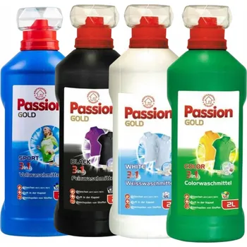 Prací prostředek Passion Gold sada gel na praní 4x 2l 8L Color Black White Universal