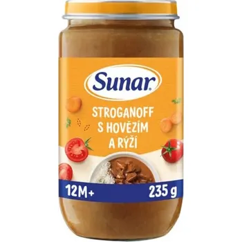 Sunar Stroganoff s hovězím a rýží od ukončeného 12. měsíce 235g