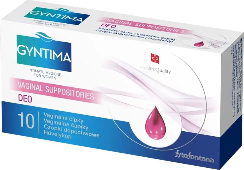 Gyntima vaginální čípky Deo 10 ks