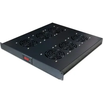 Rozvaděč XtendLan Ventilace do 1U pozice, termostat, 6 ventilátorů, hloubka 500mm EK