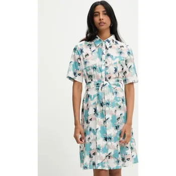 Dámské šaty Bavlněné šaty Answear.LAB tyrkysová barva, mini pk2723.ijs 66X, vel. L