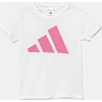 Dětské bavlněné tričko adidas JW2383 bílá 00X, vel. 152