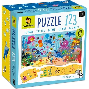 Puzzle Ludattica: puzzle 123 – MATEMATICKÉ puzzle pro nejmenší – MOŘE