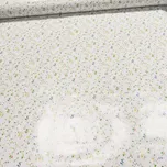 Ubrus PVC s textilním podkladem 5744110 drobné květinky na bílé, š.140cm (metráž)