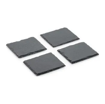 Podnos 10 x 10 cm 4ks přírodní břidlice