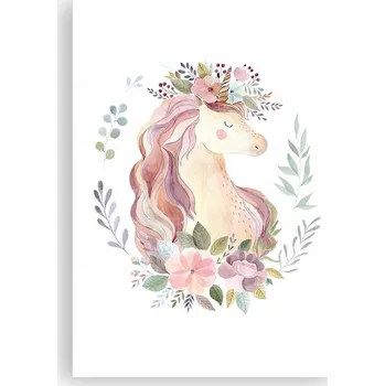 Obraz Plakát na zeď bez rámu 70x100 jednorožec obraz plakáty do obývacího pokoje