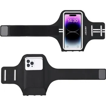 turistický batoh Běžecké pouzdro na ruku pro telefony do 6.8 palce s kapsou na zadní straně a reflexními prvky pro sport a trénink