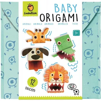 Hračka pro nejmenší BABY ORIGAMI kreativní sada ZVÍŘÁTKA verze pro nejmenší Ludattica