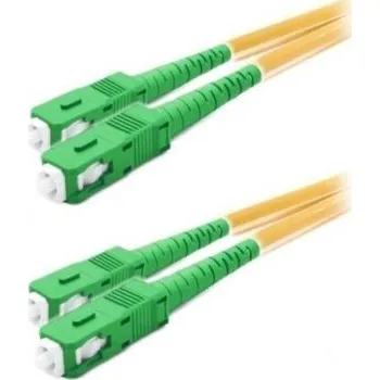 Síťový kabel XtendLan FO patch SC/APC-SC/APC 10m 9/125 duplex, G.652d, LS0H