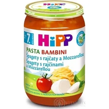 HiPP Příkrm Špagety s rajčaty a mozzarellou Junior menu (od ukonč. 8. měsíce) 220 g