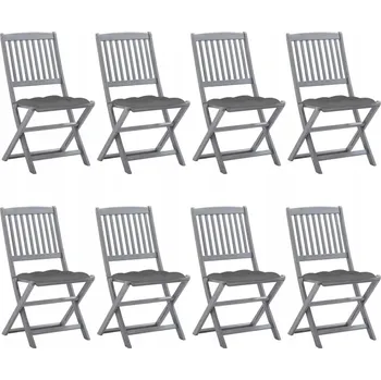 Zahradní židle VidaXL dřevěná šedá