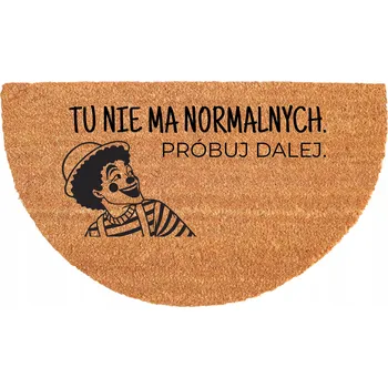 Rohožka PROTISKLUZOVÁ ROHOŽKA PŮLKRUHOVÁ 40X70CM KOKOSOVÁ EKOLOGICKÁ ODOLNÁ