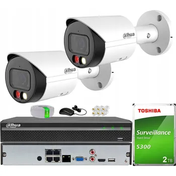 IP kamera Sada PoE monitoringu se 2 kamerami WizSense IPC-HFW2849S-S-IL DAHUA 2TB