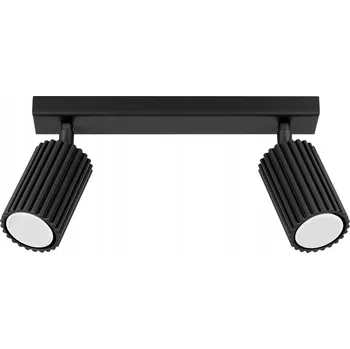 Bodové svítidlo Bodové svítidlo Karbon, 2x černé kovové stínítko, (možnost polohování)