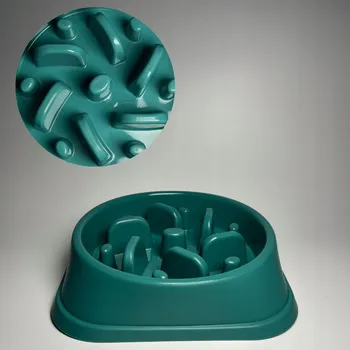 Miska pro psa Miska zpomalující jedení z plastu, vícebarevná, 0,60 l