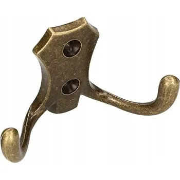 Věšák DVOJITÝ NÁSTĚNNÝ VĚŠÁK NA OBLEČENÍ