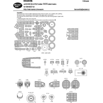Plastikový model 1/48 Mask Ju 88 USAAF/RAF bomber BASIC (ICM 48227)