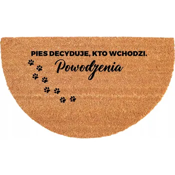 Rohožka KOKOSOVÁ ROHOŽKA PROTIUKLUZOVÁ ODOLNÁ 40X70CM PŮLKRUHOVÁ EKOLOGICKÁ