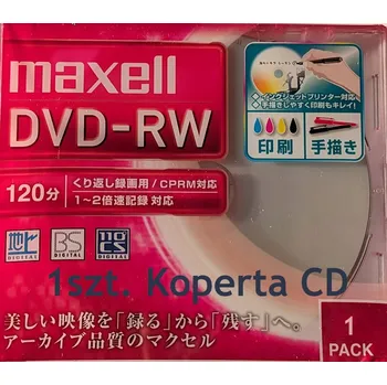 Optické médium Maxell DVD-RW 4,7GB 1-2x přepisovatelné 1 Ks.
