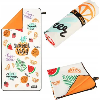 Ručník Rychleschnoucí ručník z mikrovlákna cestovní sportovní 160x80cm Nils