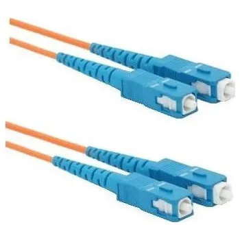 Síťový kabel DATACOM optický patchcord SC-SC 50/125 MM 1m duplex