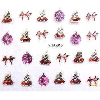 Samolepky na nehty vánoční BAŇKY Y44