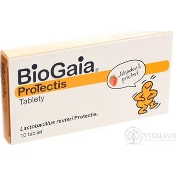 BioGaia Protecta žvýkací tablety jahodová příchuť 10 ks