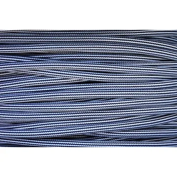 elektrický kabel Textilní kabel Proužek Černo-Bílý 27 opředený 2x0,75 a 3x0,75mm2, Počet vodičů v kabelu 3 vodiče v kabelu (3x0,75mm2)